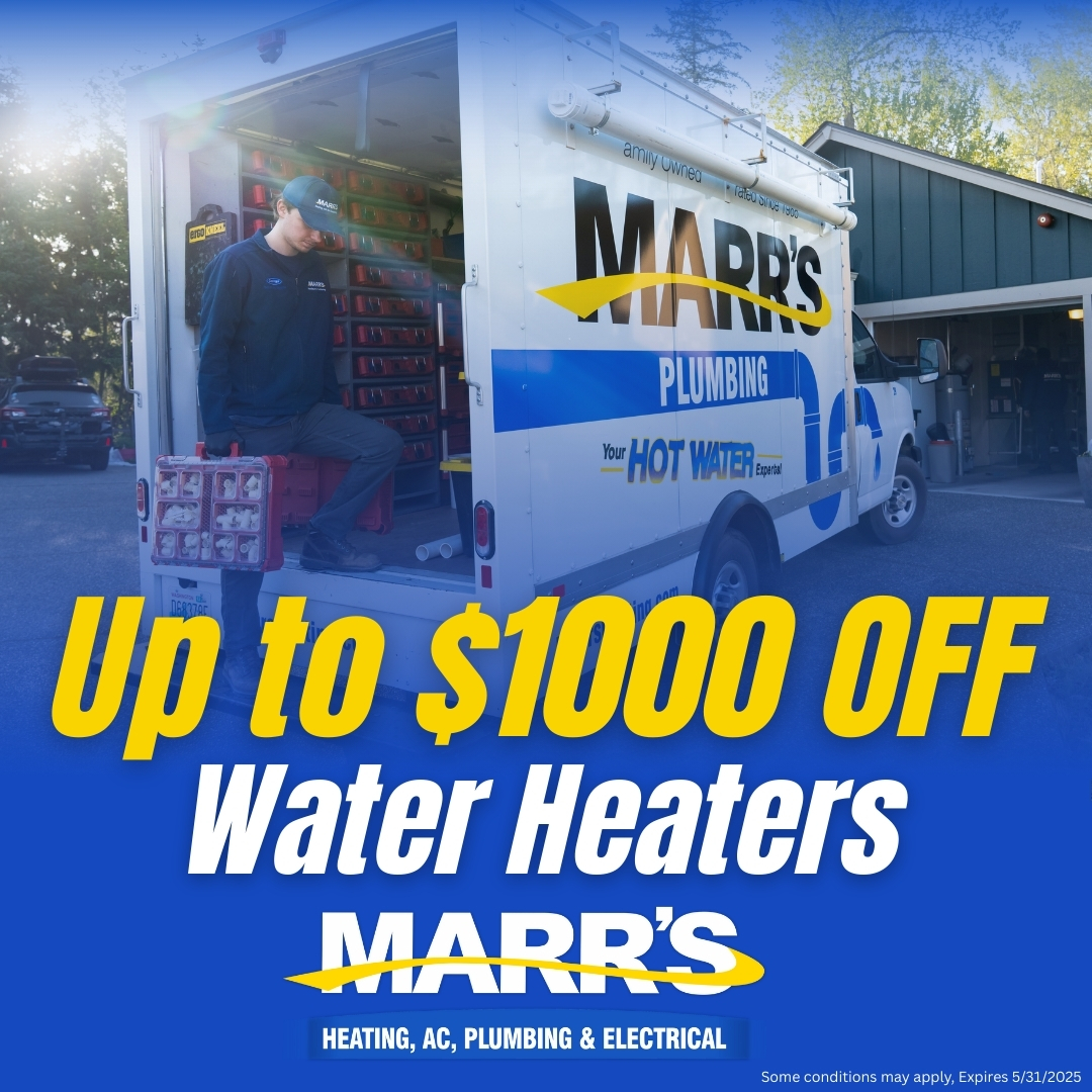Up to $1000 off water heaters special