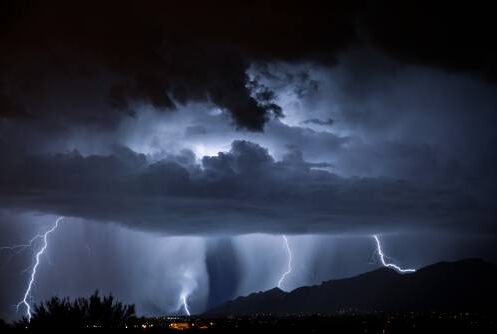 A thunder storm in Washington