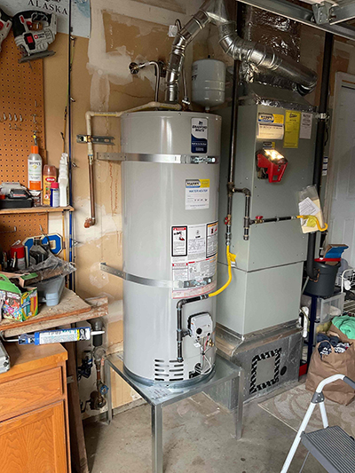 Water Heater in garage