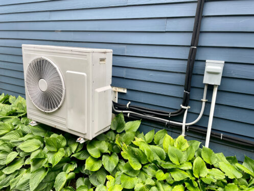 Ductless mini-split and heat pump