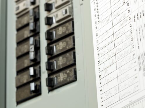 Close-up of electrical panel